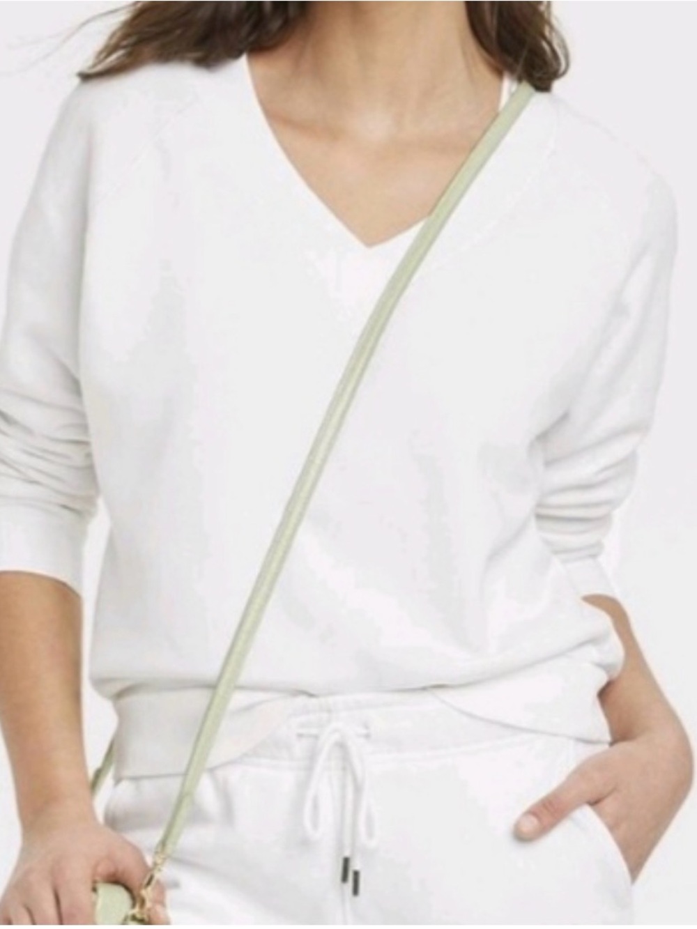 Universal Thread Like New Soft V Neck Women's White Sweatshirt XXL - Picture 3 of 10